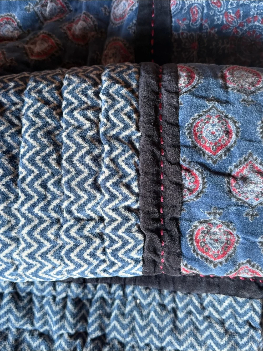 Pottery Barn Velvet Quilted Sham Cover